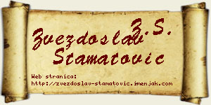 Zvezdoslav Stamatović vizit kartica
